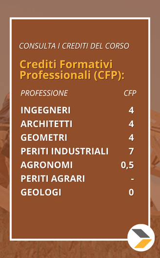 corso singolo Coperture in legno crediti formativi