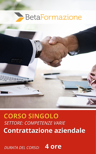 Corso singolo Contrattazione aziendale