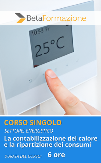 corso singolo La contabilizzazione del calore e la ripartizione dei consumi