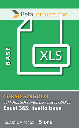 Corso singolo Excel 365: livello base - 5 ore