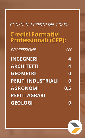 Corso singolo Metodi di analisi di edifici esistenti in muratura e cemento arma crediti formativi