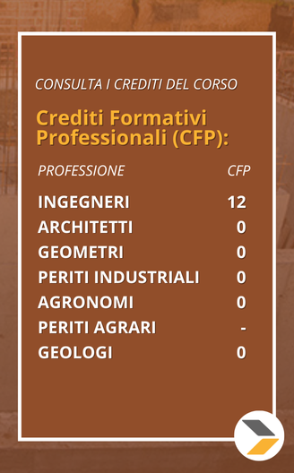 Corso singolo Progettazione antisismica di strutture in C.A. crediti formativi