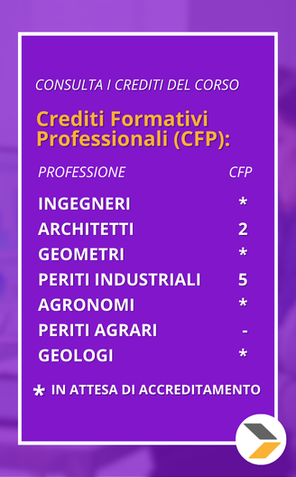 Corso singolo Soluzioni Fotovoltaiche Integrate per l'Architettura crediti formativi