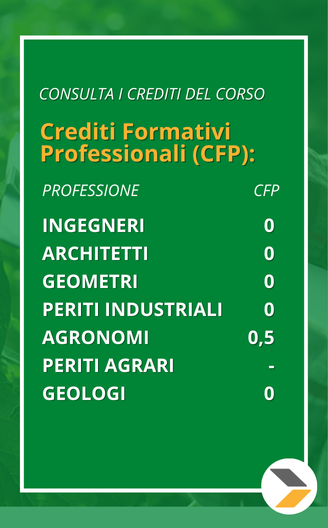 corso singolo Corso base di Agronomia Generale crediti formativi